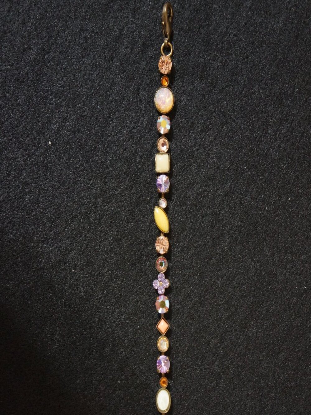 Sorrelli Vintage Mixed Crystal Line Tennis Bracelet